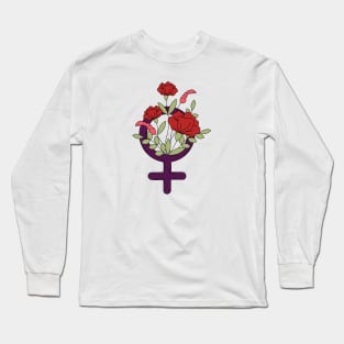 Feminist Flowers Long Sleeve T-Shirt